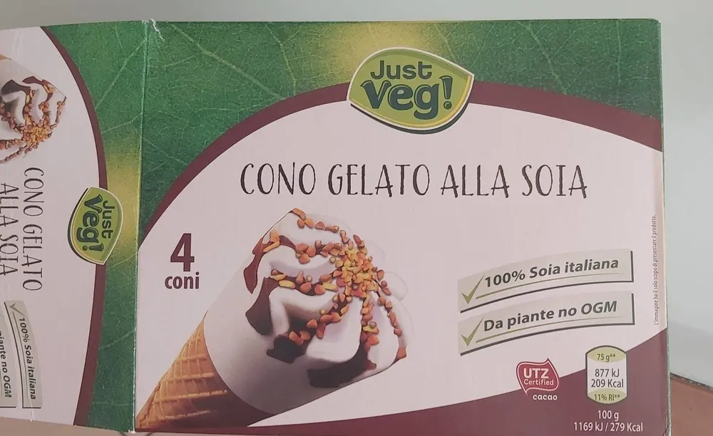 Cono gelato alla soia