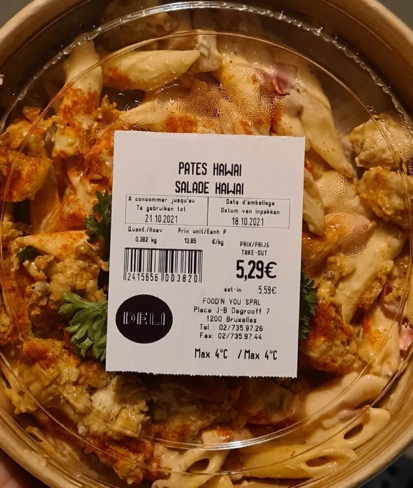 Pâtes Hawai