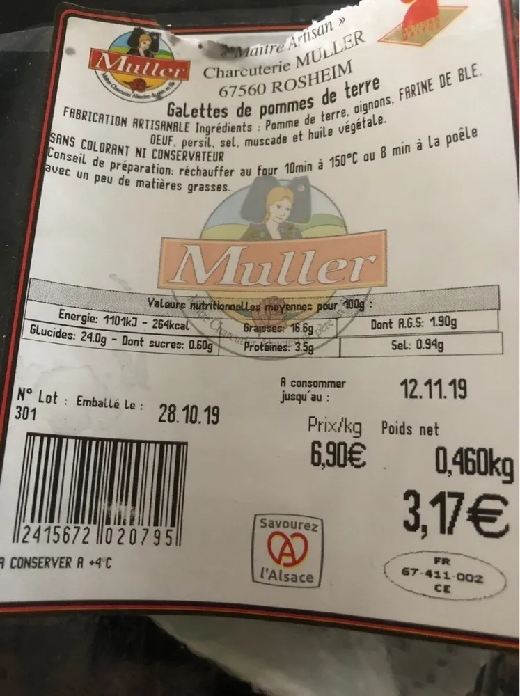 Galettes de pommes de terre