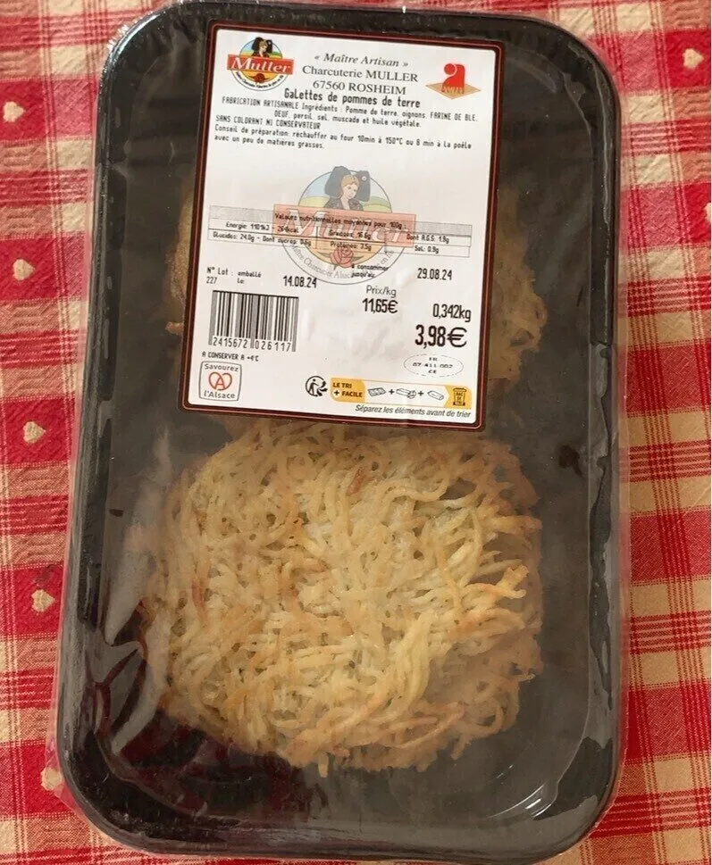 Galettes de pommes de terre