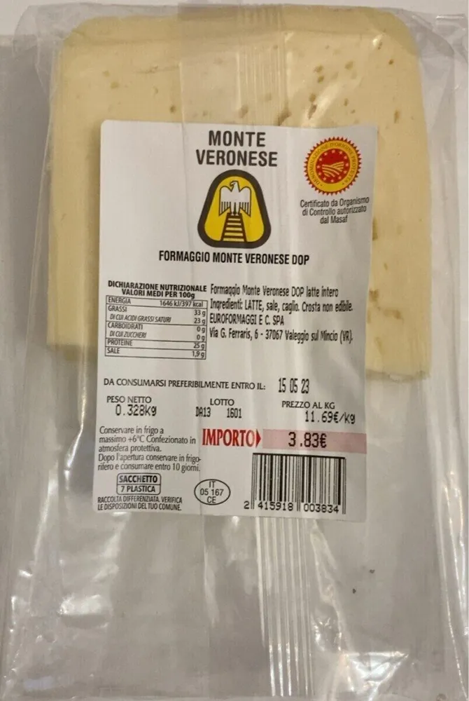 Formaggio Monte Veronese Dop