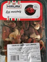 Cœurs de canard marinés