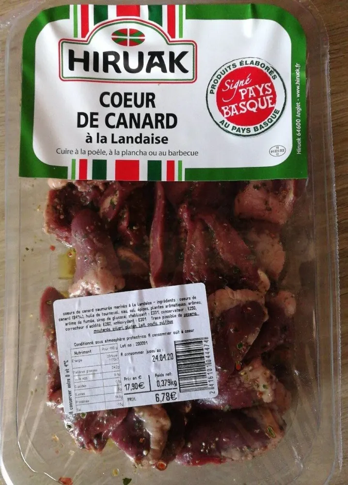 Coeurs de canard à la landaise