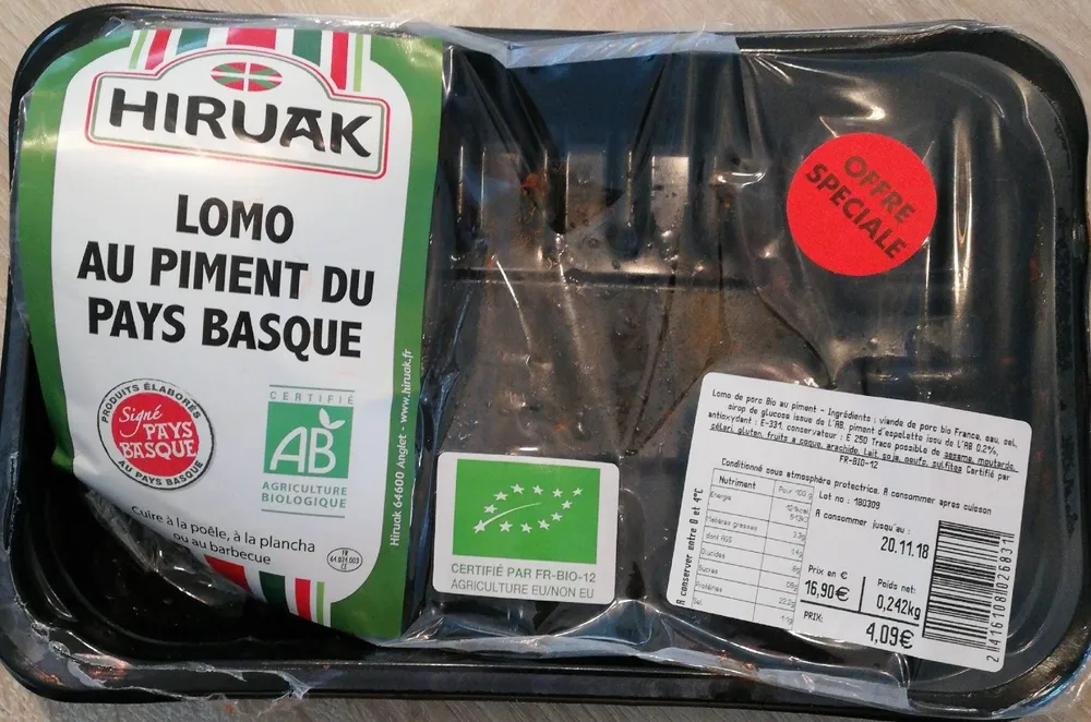 Lomo au piment du pays basque