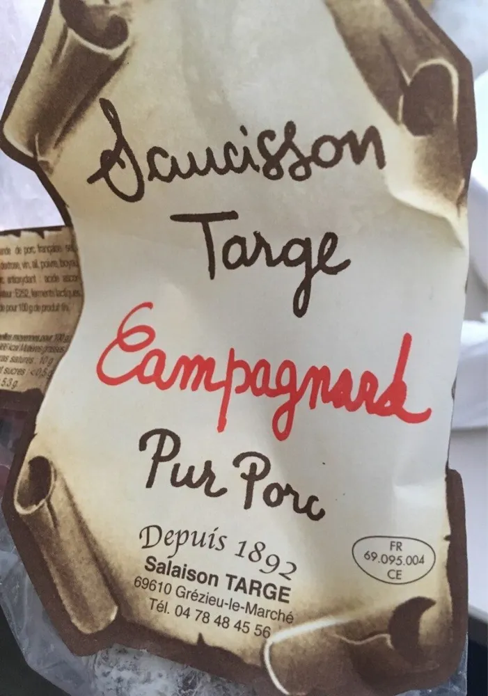 Saucisson sec campagnard