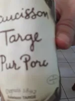 saucisson targe pur porc
