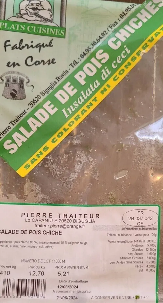 Salade de pois chiches