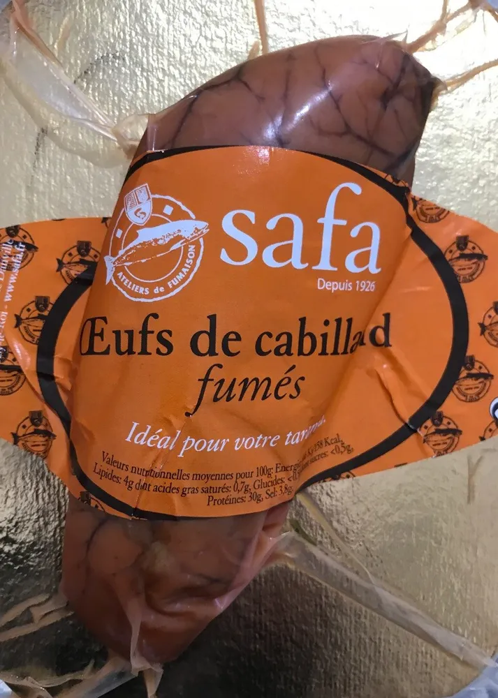 Oeufs de cabillaud fumés