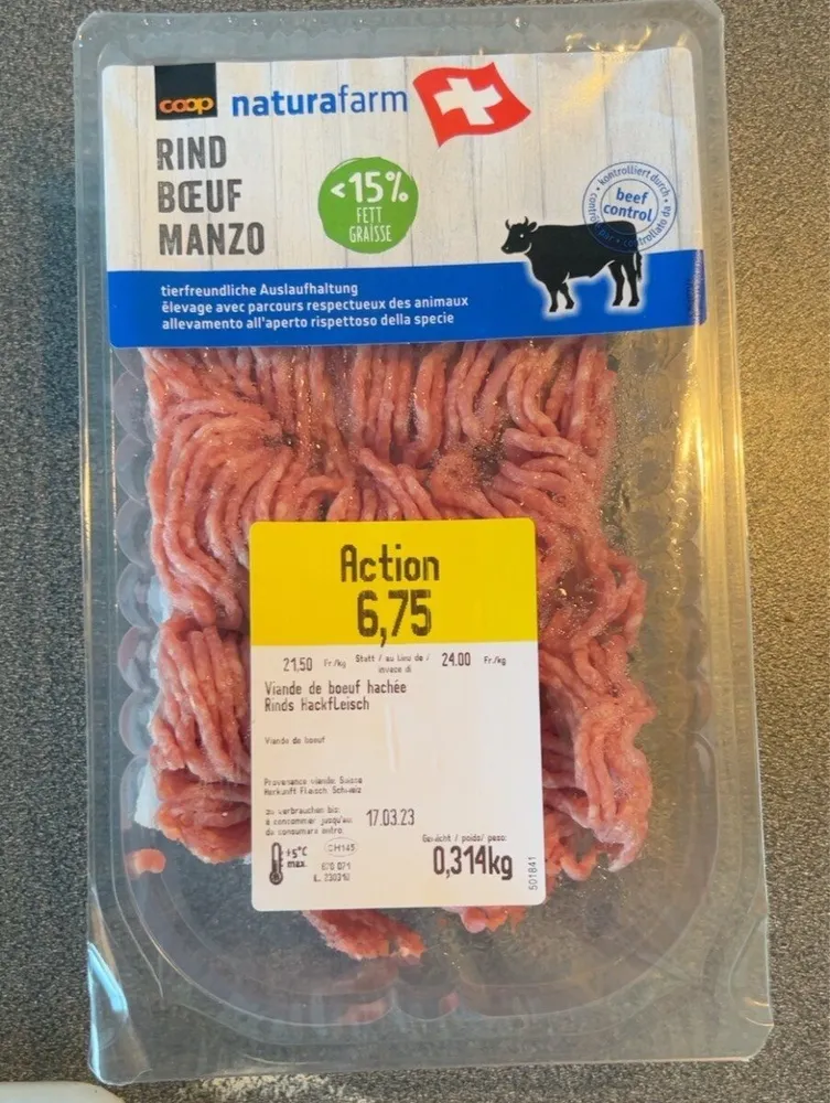 Viande achée