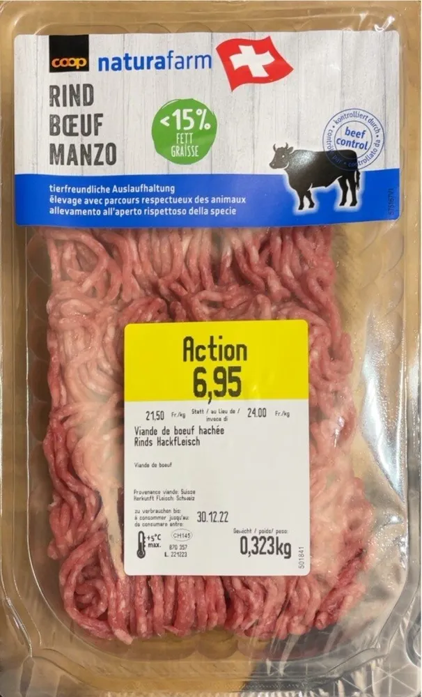 Boeuf de boeuf hachée