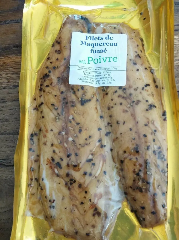 Filets de maquereaux fumés au poivre