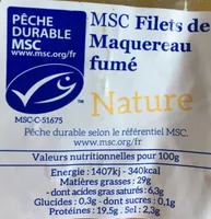 Filets de maquereaux fumés Nature