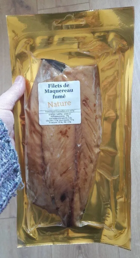 Filets de maquereau fumé nature