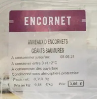 Anneau d’encornets geants saumures