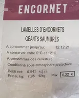 Lamelles d encornets geants