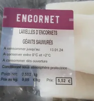 Lamelles encornet géant saumuré