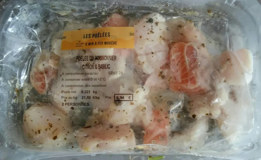 Poêlée du poissonnier citron basilic