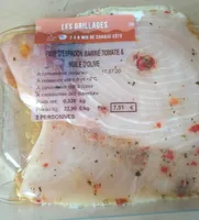 Pave d'espadon mariné tomate et huile d'olive