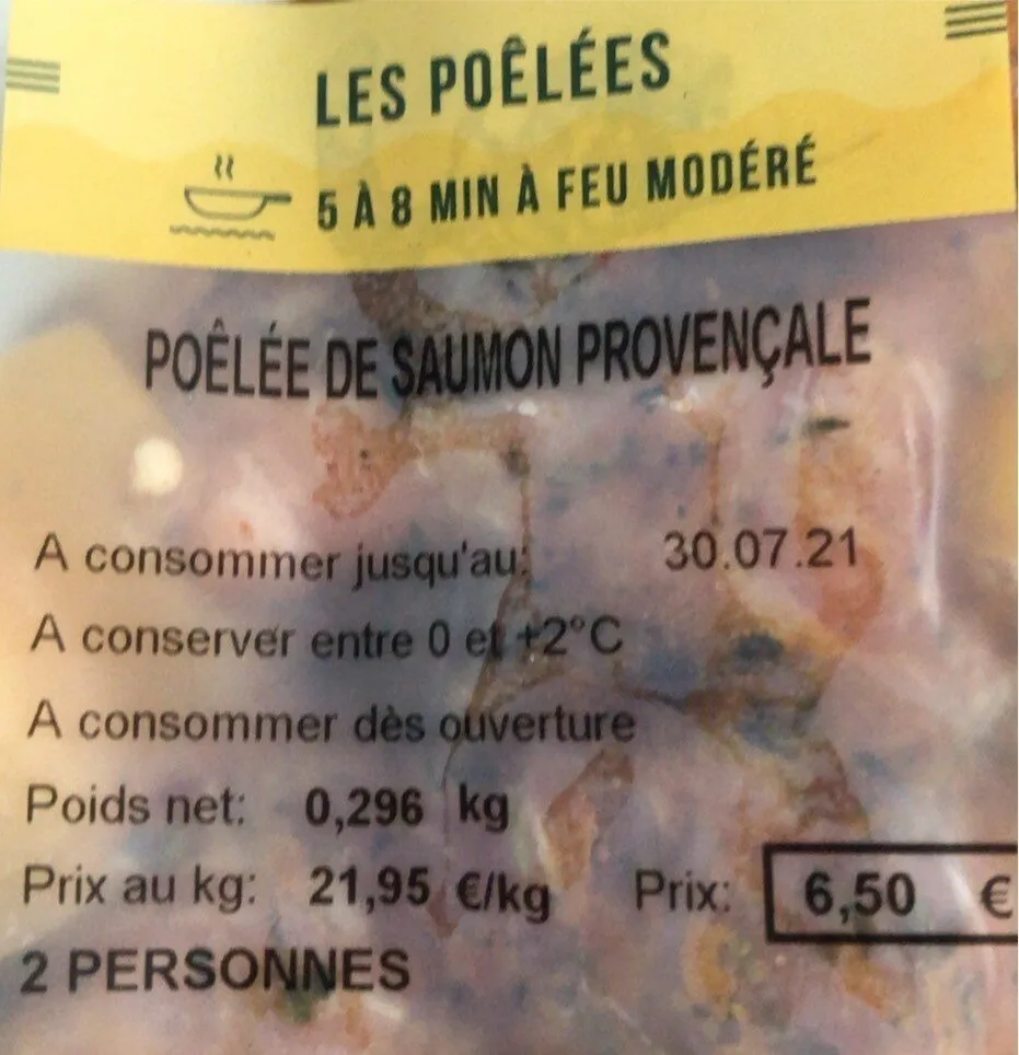 Poelee de saumon provencale