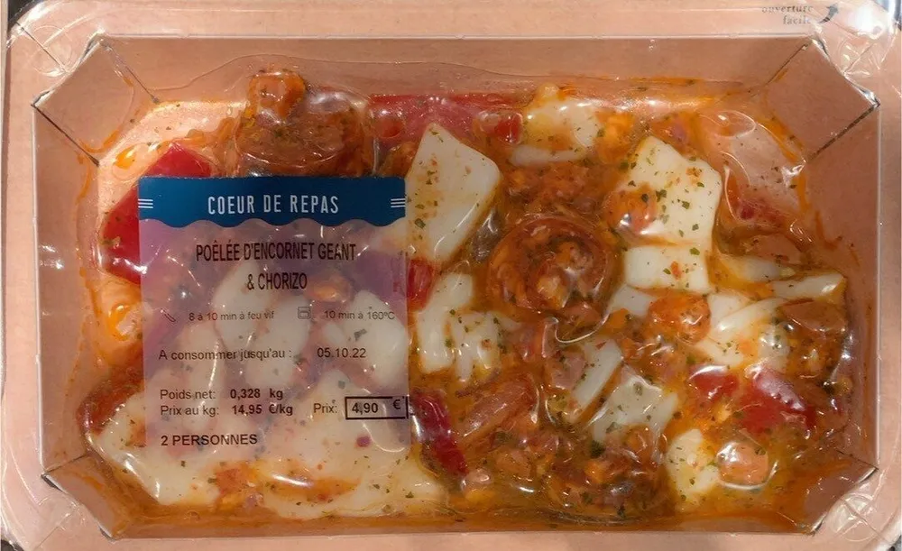 Poêlée d’encornet et chorizo