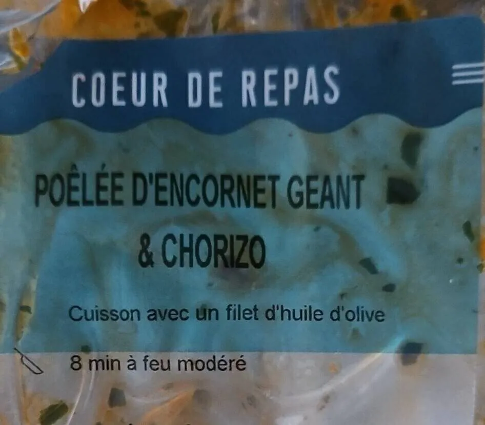 Lamelles d'encornets géants et de chorizo