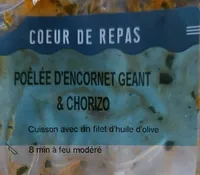 Lamelles d'encornets géants et de chorizo
