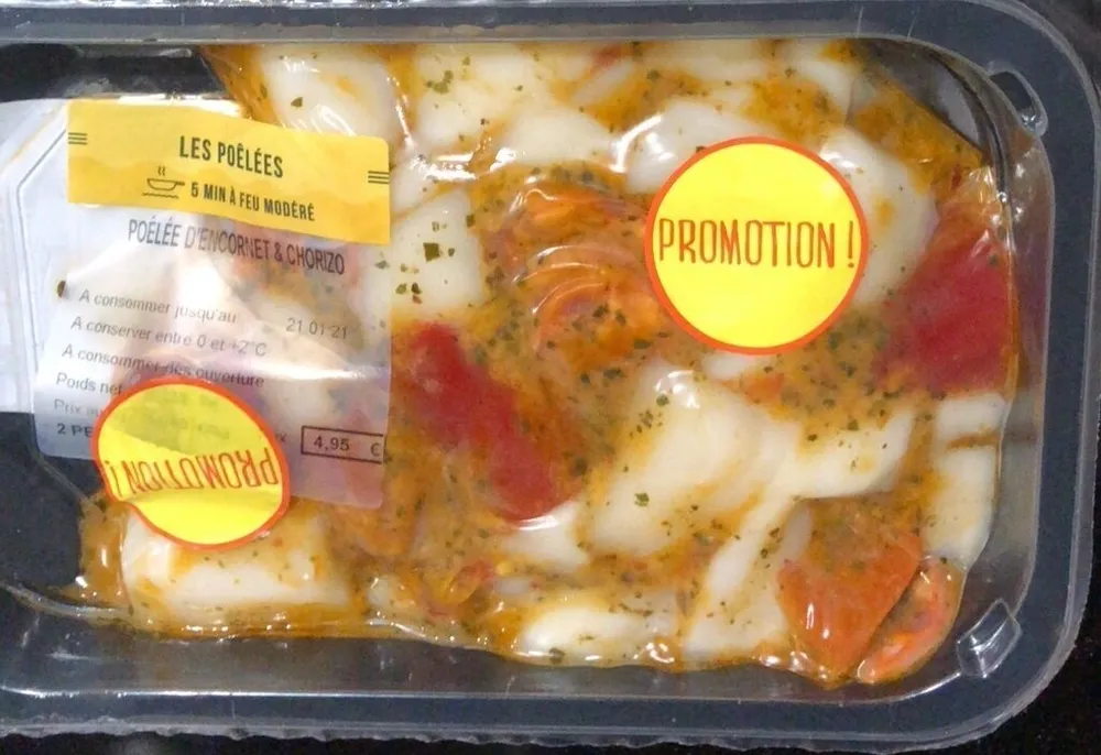 Poelées d’encornet au chorizo