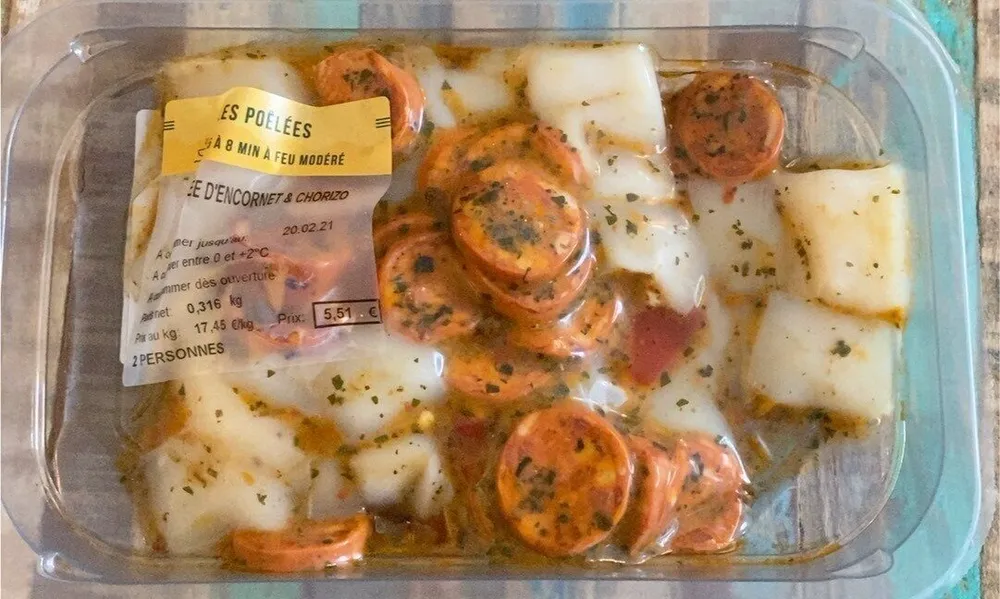 Poelee d’encornet chorizo