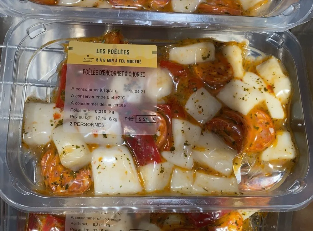 Poelee encornet &chorizo