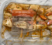 Mini brochettes encornet chorizo
