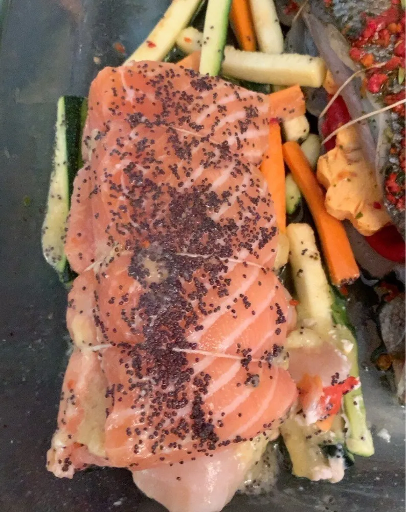 Roti saumon et St Jacques