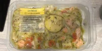 Poelee duo de poisson au pesto vert & legumes marines