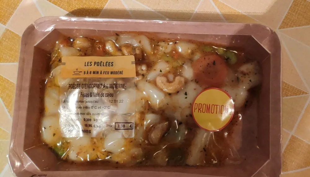 Poêlée d'encornets à l'indienne