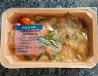 Poêlée duo julienne, saumon et légumes du soleil