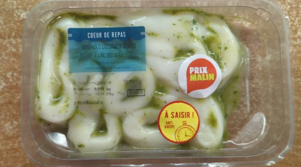 Encornets au pesto vert