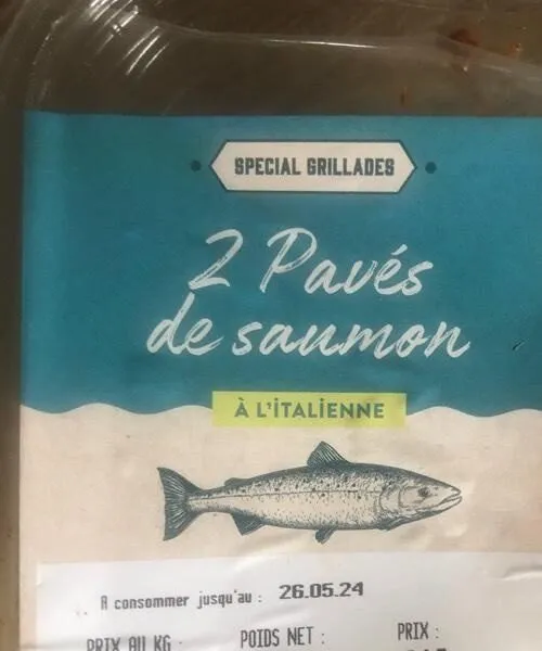 Pavé de saumon à l’italienne