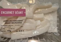 Lamelles encornet géant saumurées
