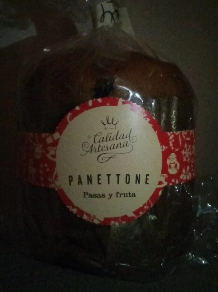 Panettone pasas y fruta