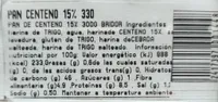 Pan de centeno 15%