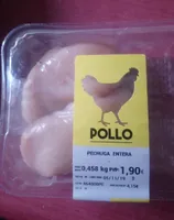 Pechuga entera de pollo