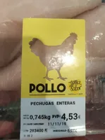 pechuga entera de pollo