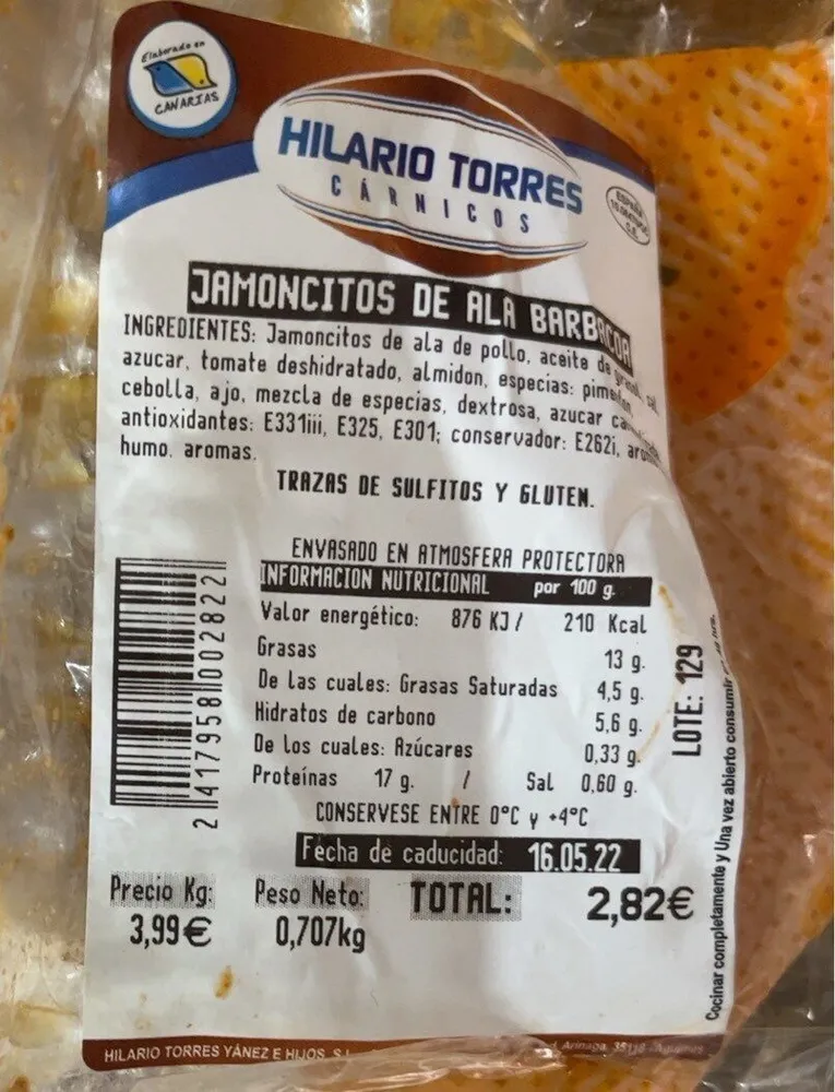 Jamoncitos a la barbacoa