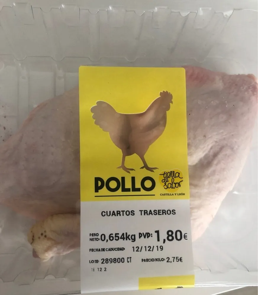 Pollo cuartos traseros