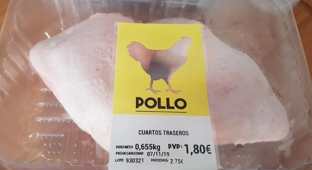 Pollo cuartos traseros