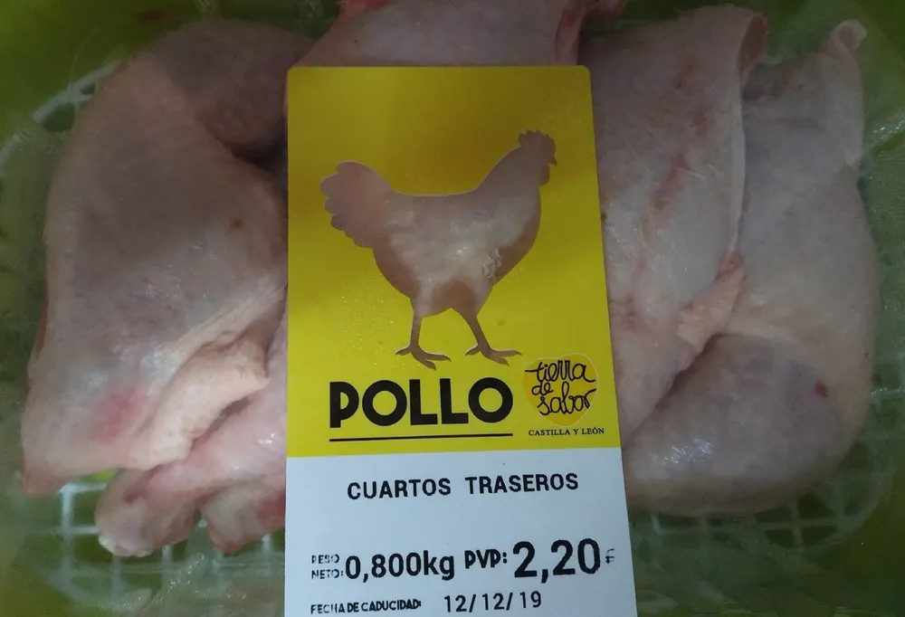Pollo cuartos traseros