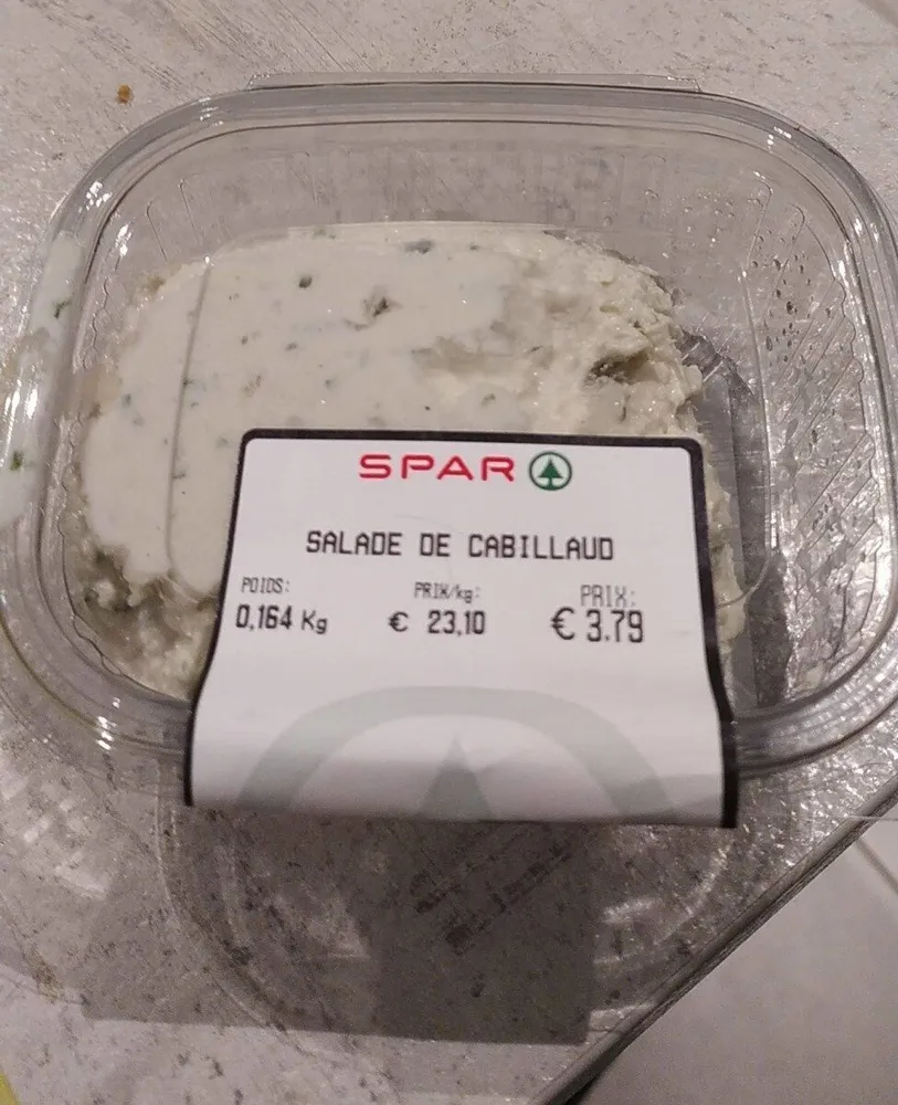 Salade de cabillaud