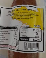 Saucisson cuit fumé Amylace