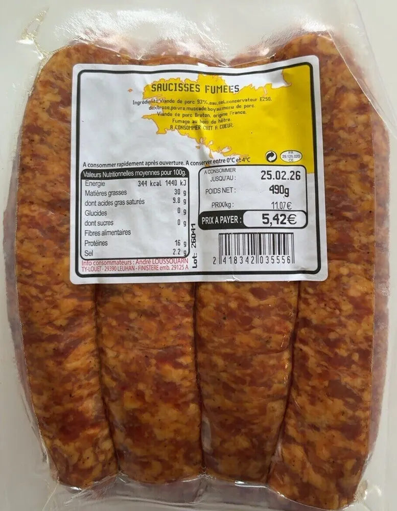 Saucisses fumee