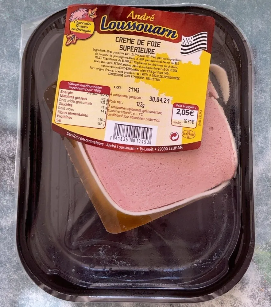 Crème de foie supérieure 122g