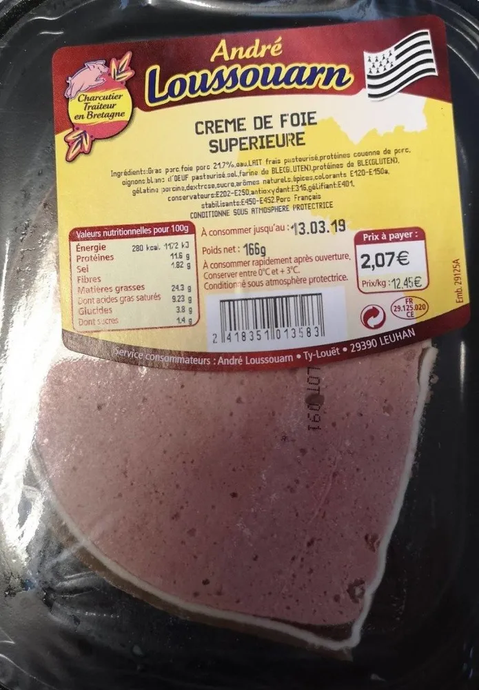 Crème de foie supérieure